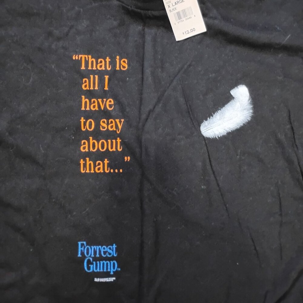 NWT Vintage Forrest Gump Movie Quote All I Have To Say T-Shirt
